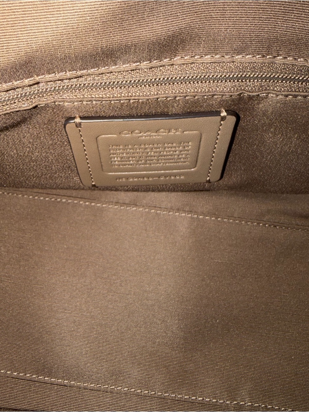LIKE NEW Coach Outlet Medium Rowan Satchel Bag - Dark Stone - Picture 7 of 8